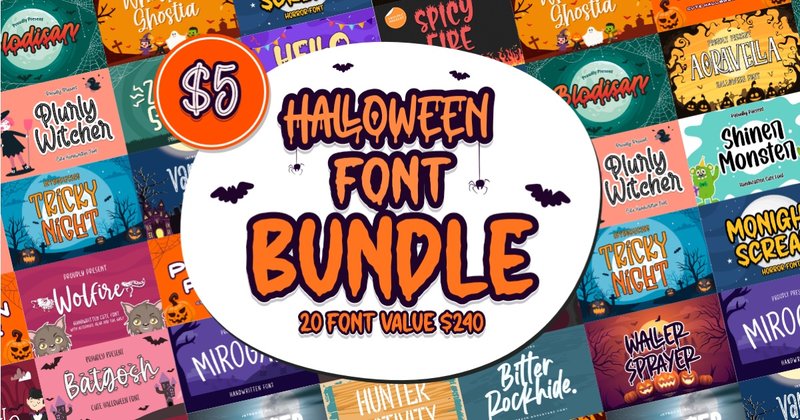 Halloween Font Bundle (by Typefar)