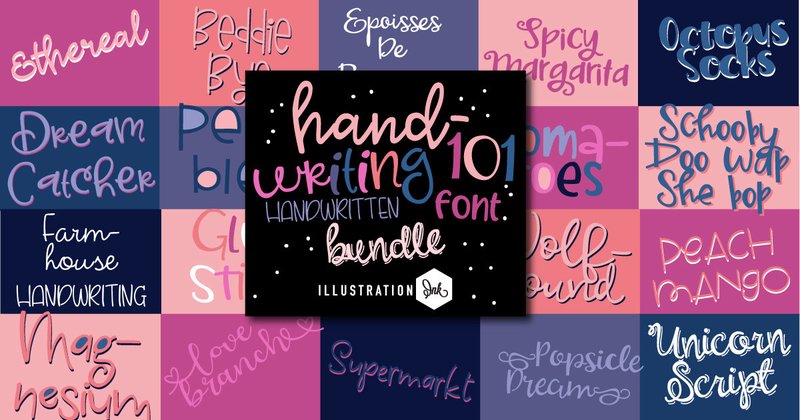 Handwriting Font Bundle (by Illustration Ink)
