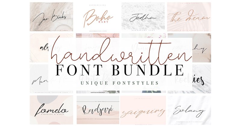 Handwritten Font Bundle (by Katie Holland)