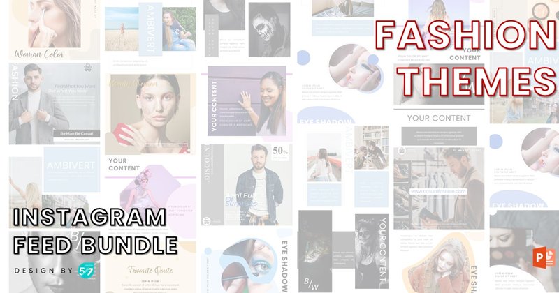 Instagram Feed Bundle - Fashion Theme (by 57creative)