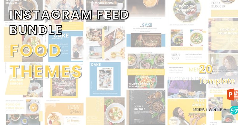 Instagram Feed Bundle - Food Themes (by 57creative)