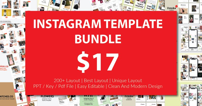 Instagram Template Bundle (by nirmala.graphics)