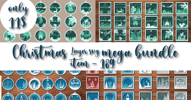 Layered Christmas Mega Bundle (by NGISED)