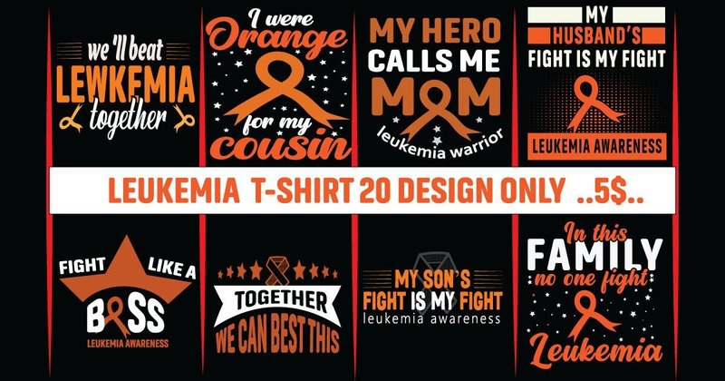 Leukemia Awareness T-shirt Bundle (by Selim T-store34)