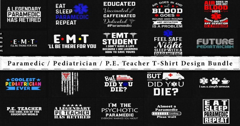 Mixed Medical & Teacher Design Bundle (by svgdecor)