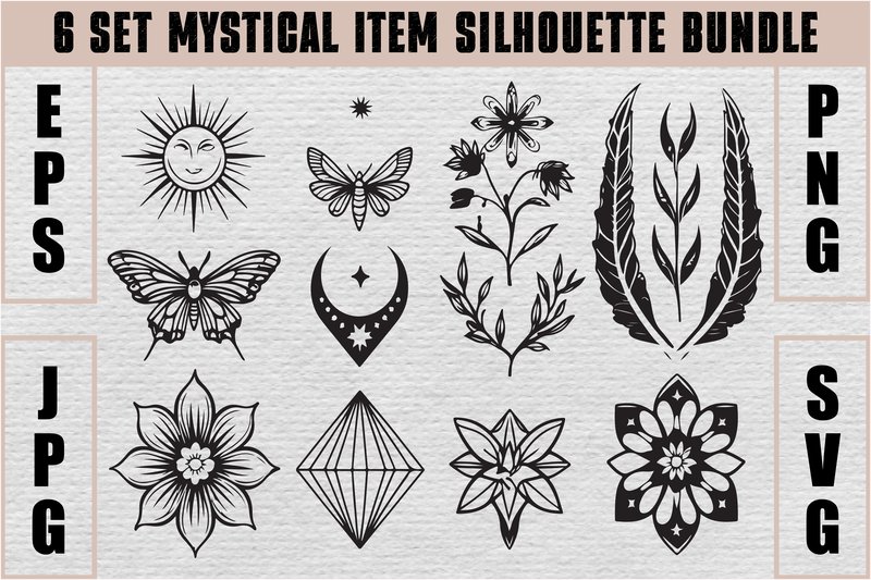 Mystical Moon Silhouette Bundle