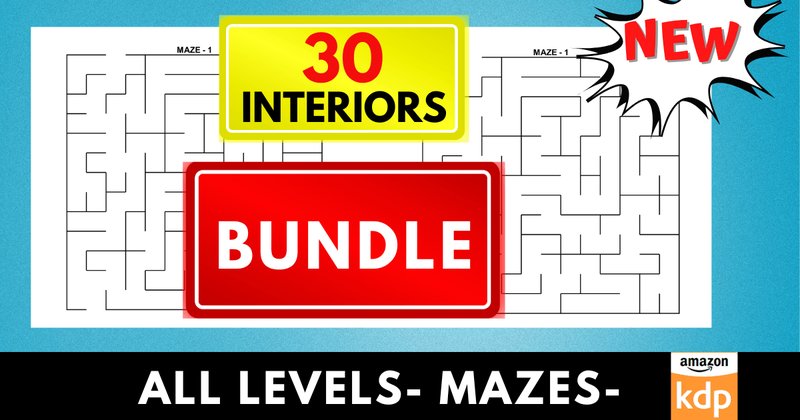 New Maze Puzzle KDP Interiors All Levels (by Best Designs)
