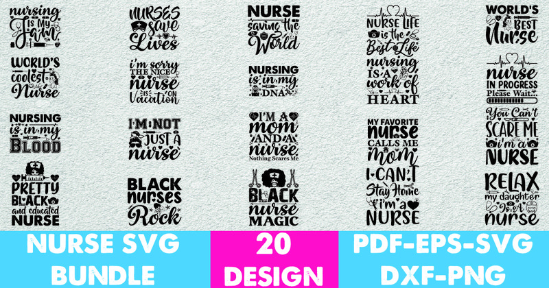 Nurse SVG Bundle (by Thecraftable)