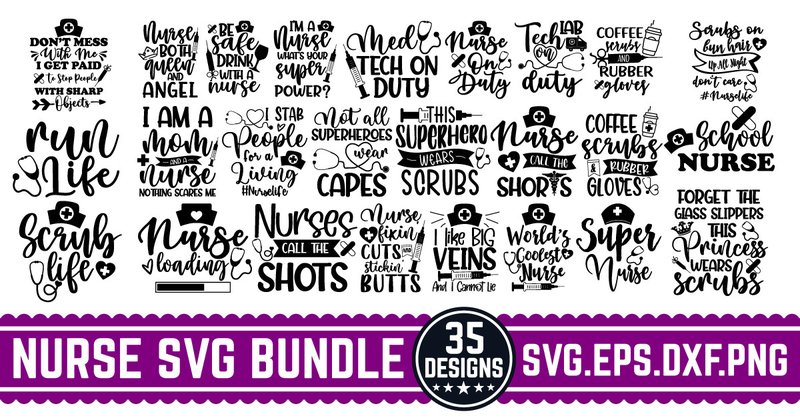 Nurse SVG Design Bundle (by sukumarbd4)