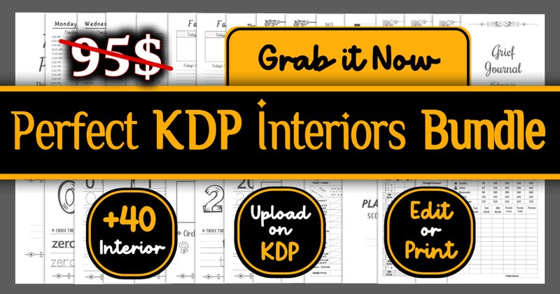 Perfect KDP Interiors Bundle - Editable (by KDP POC)