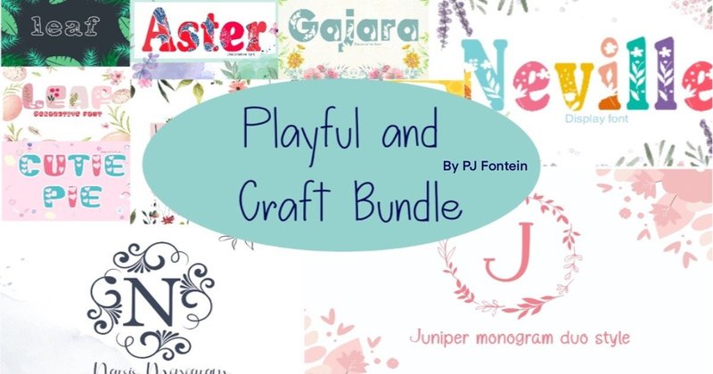 Playful and Craft Bundle (by PJ Fonttein)