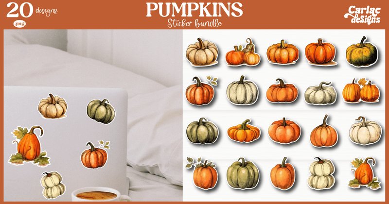 Pumpkins Sticker Bundle (by Carla C Designs)