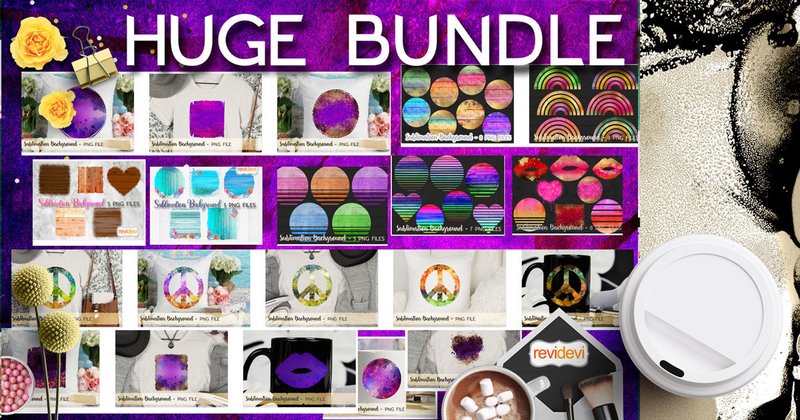 Retro Love Peace Sublimation Bundle (by Revidevi)