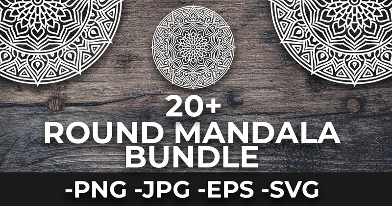 Round Ornament Mandalas Bundle (by AzrielMch)