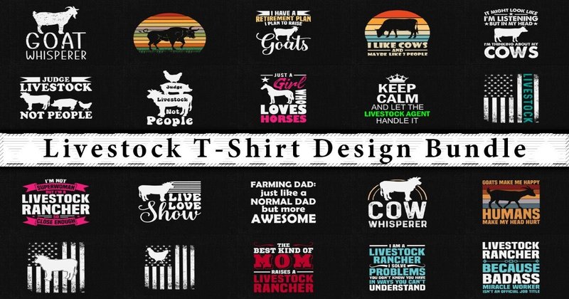 Rustic Livestock Quote Design Bundle (by svgdecor)