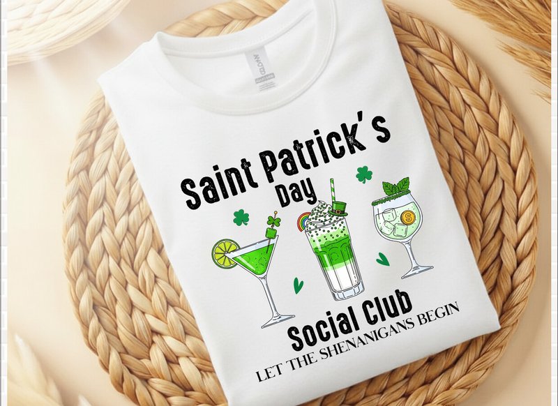 Saint Patrick's Day Social Club PNG (by SVG Print design)