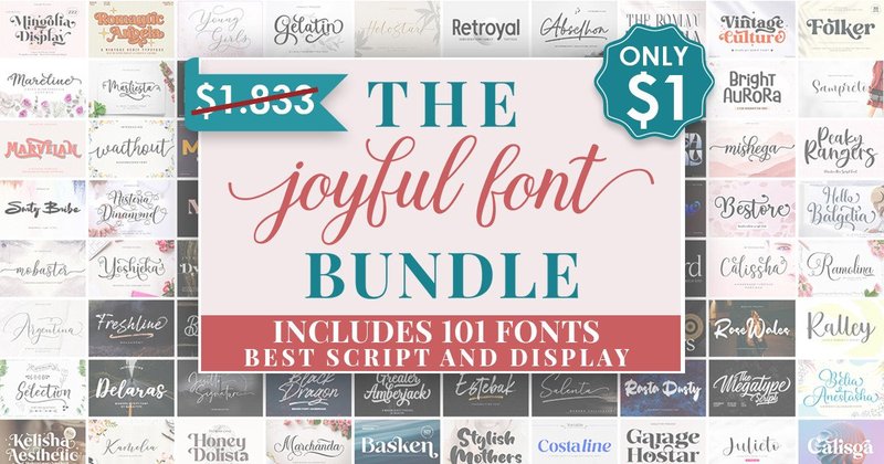 The Joyful Font Bundle (by Megatype)