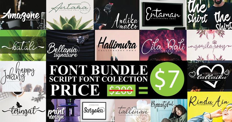 Script Font Collection by andikastudio