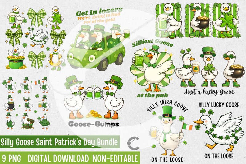 Silly Goose Saint Patrick's Day Bundle (by Crimson Rain Digital)