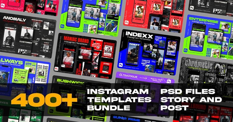 Streetwear Instagram Template Bundle (by Nuance Creative)