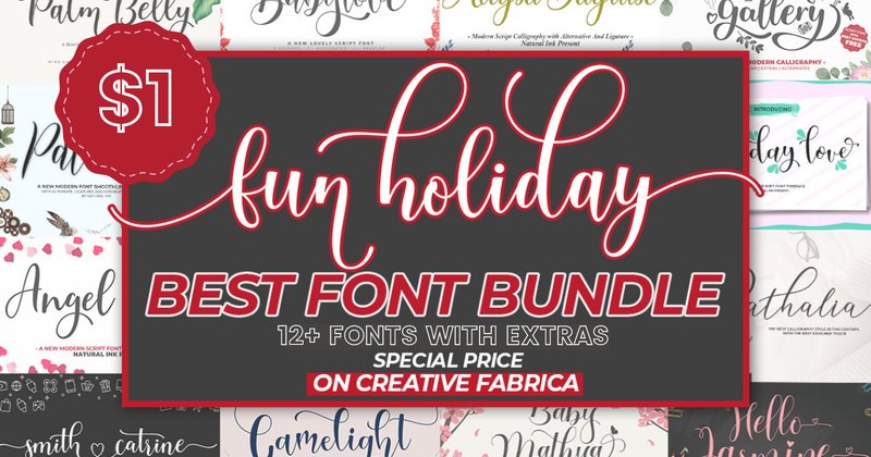 The Fun Holiday Font Bundle