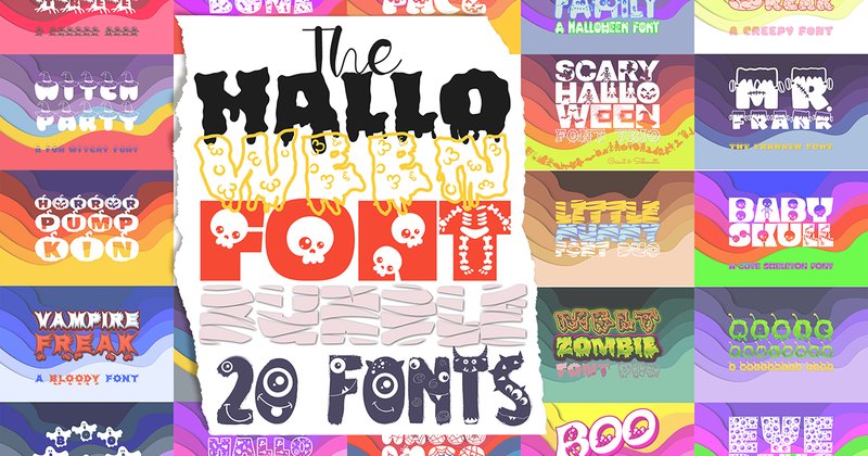 The Halloween Font Bundle (by WADLEN)