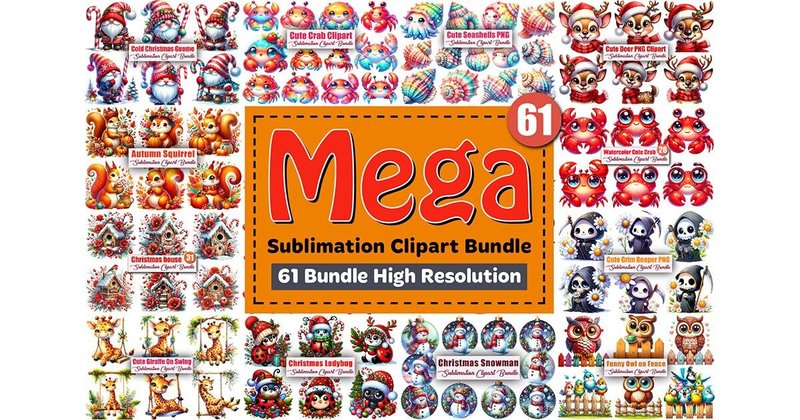 The Mega Watercolor Clipart Bundle by CitraGraphics