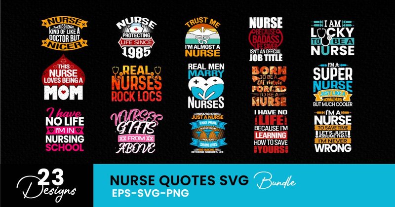 Unique Nurse T Shirt Bundle. (by Graphics Studio Zone)