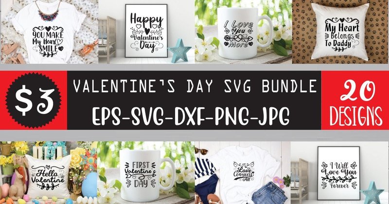 Valentine's Day SVG Bundle (by Shahidul-Art)