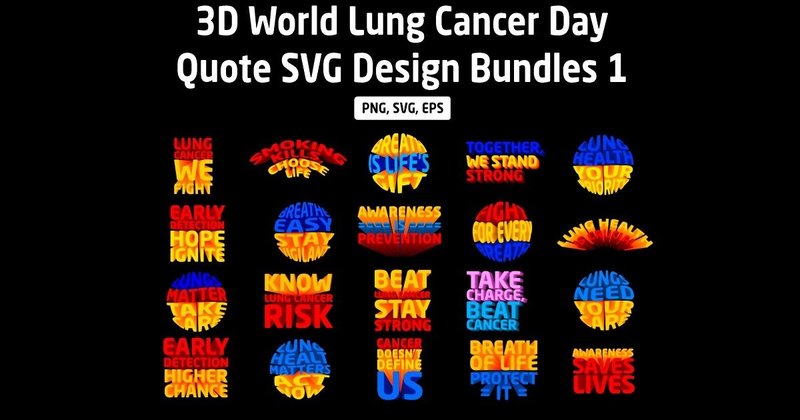 World Lung Cancer Awareness Day Bundle 1 (by Arief Sapta Adjie)