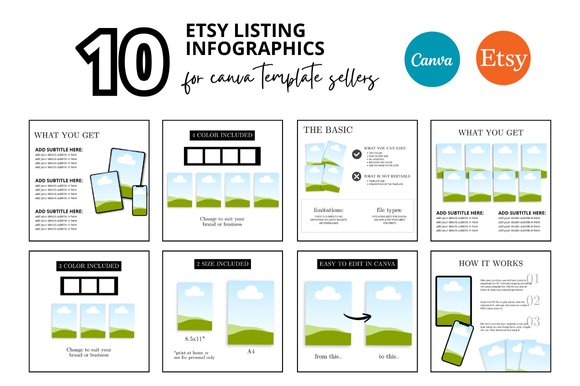 10 Etsy Listing Photo Infographics (by FolieDesign)