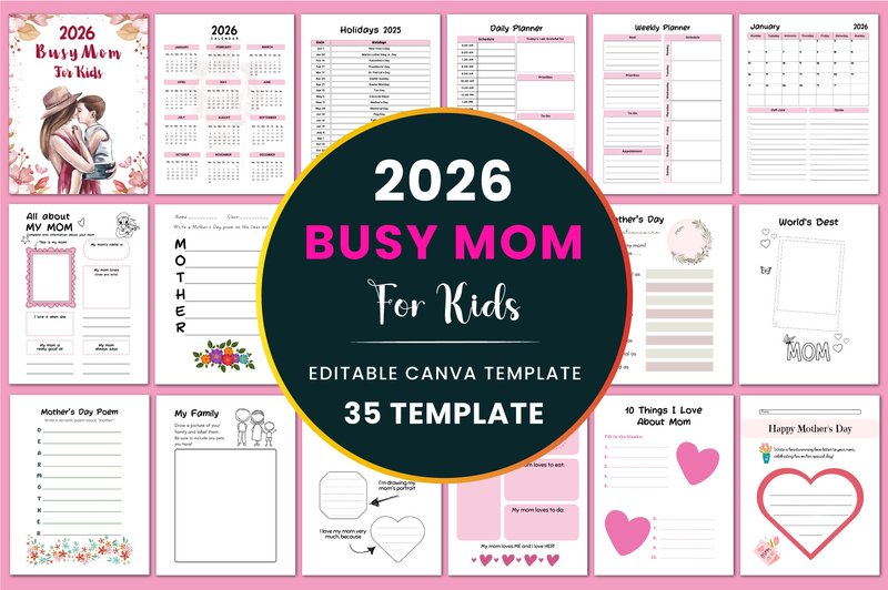 2026 Busy Mom for Kids/KDP Interiors (by Shumaya)