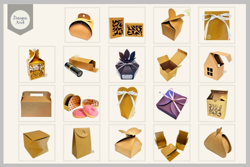 3D Box Templates for Cutting Machines (by DESIGNS NOOK)