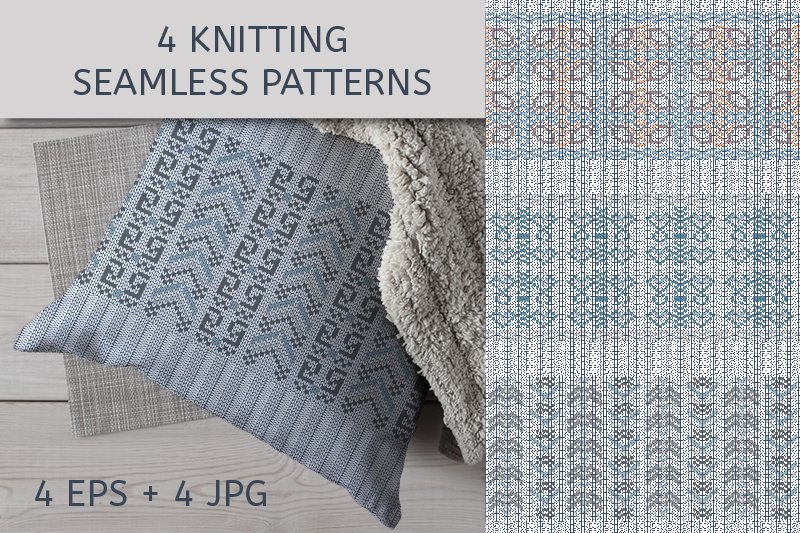 4 Knitted Patterns with Elastic Band (by kazakova_o)