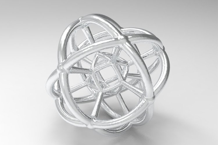 4d Geometric Bead Model for 3D Printing (by KseniyaOmega)