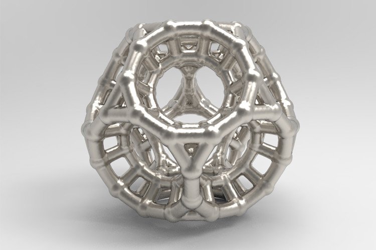 4d Math Art Bead Model for 3D Printing (by KseniyaOmega)
