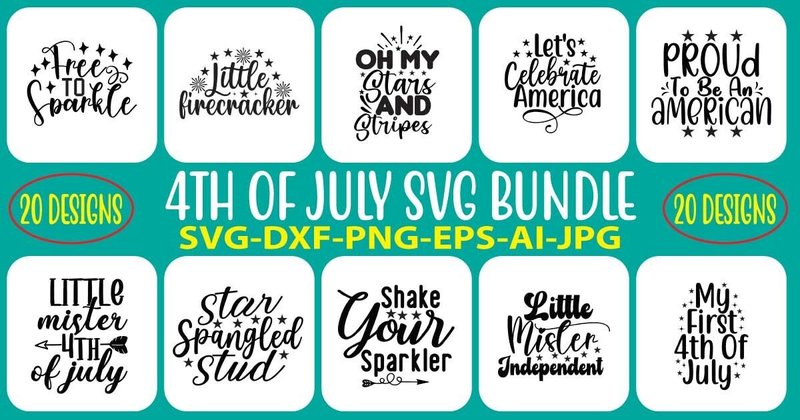 4Th of July SVG Bundle (by DesignMedia)