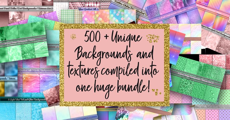 500+ Background Textures Bundle (by Magnolia Blooms)