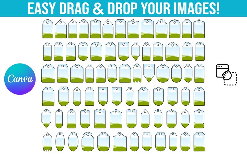 75 Customizable Tag Canva Frame Template (by Razia Sultana)