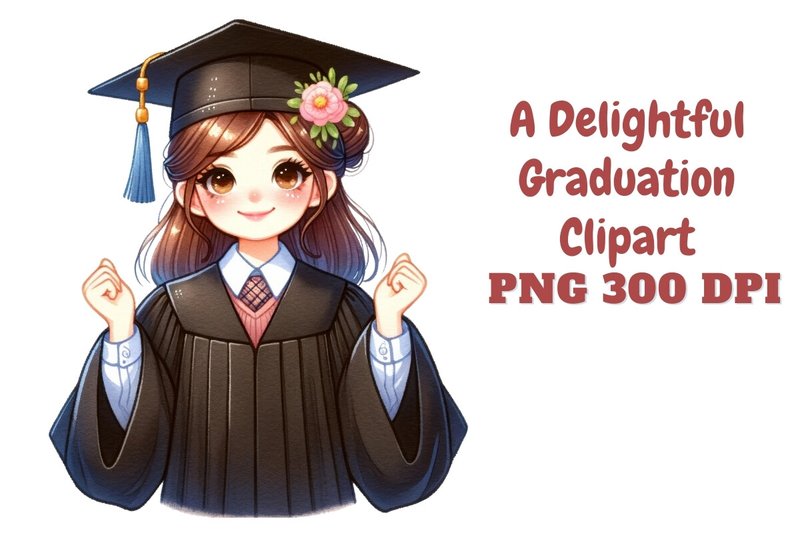 A Delightful Graduation Clipart (by applelemon1234)