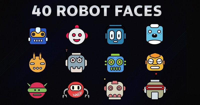 Ai Robot Clipart Vector Pack (by TiveCreate)