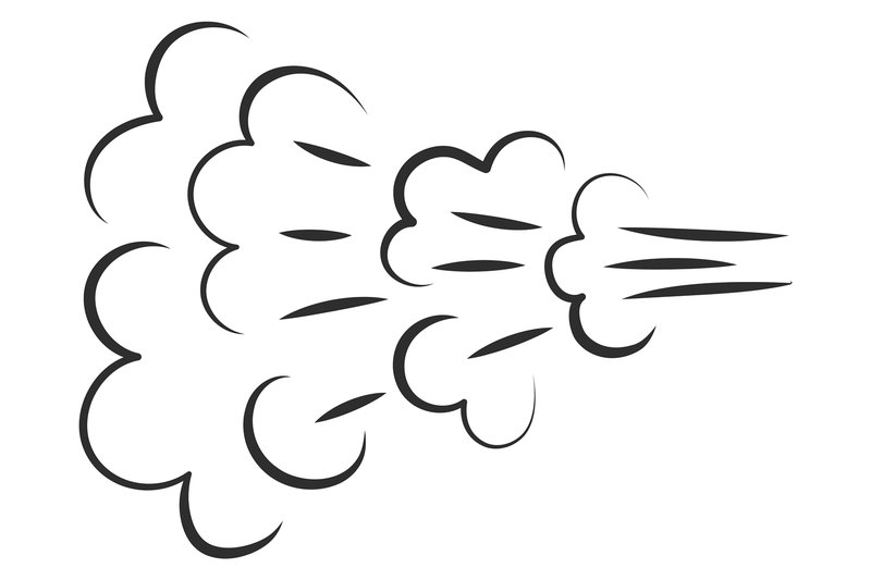 Air Motion Comic Effect. Speed Gas Icon (by onyxproj)
