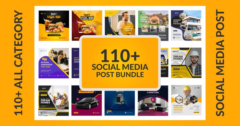 All Category Social Media Post Bundle (by kazihossain4647)