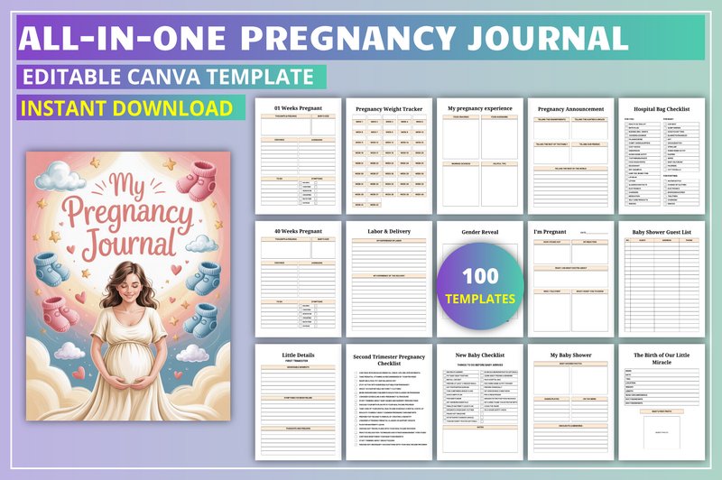 All-in-One Pregnancy Journal (by KDP GALLERY)