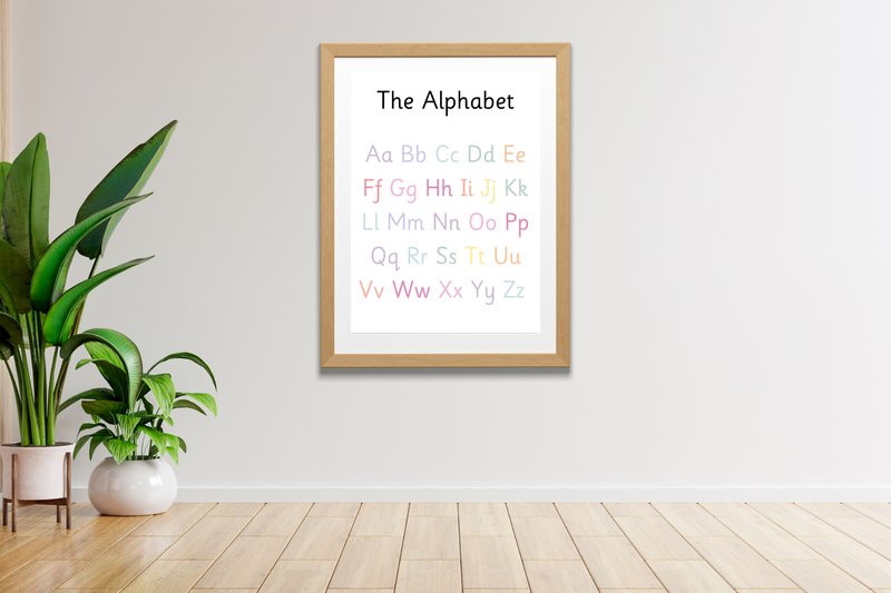 Alphabet Educational Wall Art, Classroom (by Niki Lyn Digital Design)