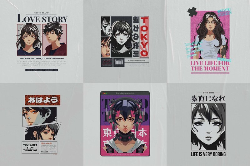 Anime Streetwear Designs (by Baleee)