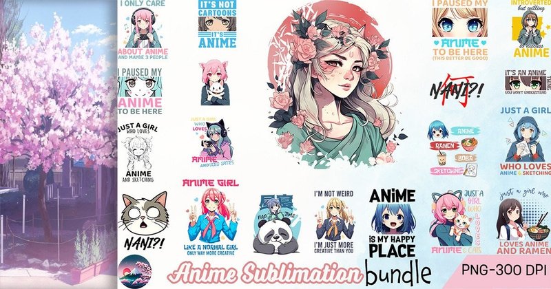 Anime Sublimation Bundle (by Cherry Blossom)