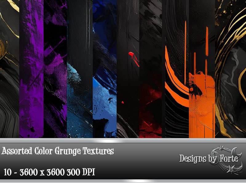Assorted Color Grunge Textures (by Heidi Vargas-Smith)