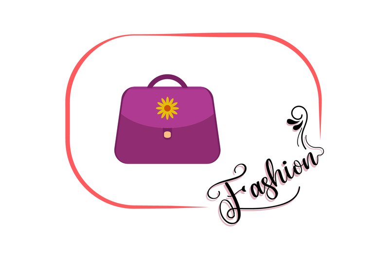 Bag Fashion Illustration Girl (by flatbackgroundstudio)