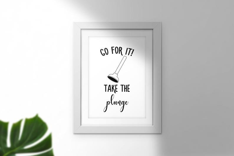 Bathroom Quotes Printable Wall Art (by StoreArtPrints)